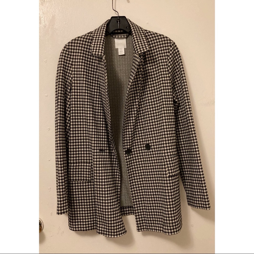 H&M houndstooth blazer
